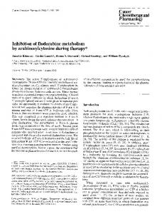 Inhibition of fludarabine metabolism by ... - Deep Blue