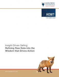 Insight-Driven Selling - Ning
