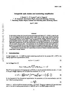 Integrable spin chains and scattering amplitudes