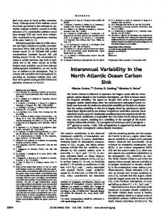 Interannual Variability in the North Atlantic Ocean Carbon ... - CiteSeerX