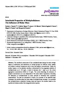 Interfacial Properties of Methylcelluloses: The ... - Semantic Scholar