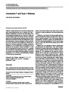 Interleukin-7 and Type 1 Diabetes