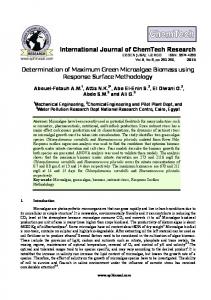 International Journal of ChemTech Research