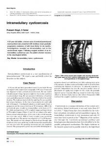 Intramedullary cysticercosis - Bioline International