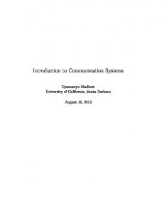 Introduction to Communication Systems - Electrical and Computer ...