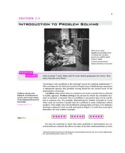 Introduction to Problem Solving Introduction to Problem Solving