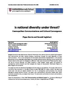 Is national diversity under threat? - SSRN
