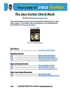 Jazz Guitar Chord Theory (part 1) - Jazz Guitar Online