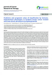 Journal of Cancer Research & Therapy - NobleResearch