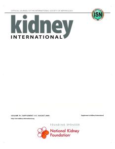KDIGO Clinical Practice Guideline for the Diagnosis, Evaluation ...