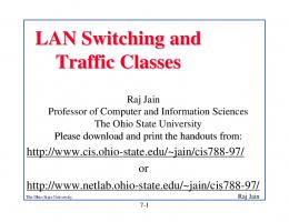 LAN Switching and Traffic Classes - Washington University in St. Louis ...