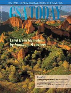 Land transformation by humans: A review