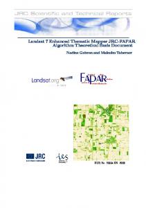 Landsat 7 Enhanced Thematic Mapper JRC-FAPAR ... - CiteSeerX