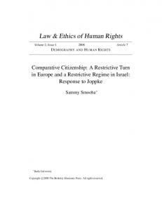 Law & Ethics of Human Rights