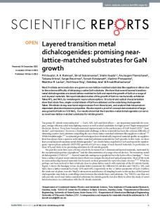 Layered transition metal dichalcogenides