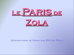 Le Paris de Zola
