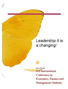 Leadership it is a changing!