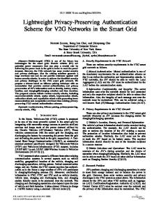 Lightweight Privacy-Preserving Authentication Scheme ... - IEEE Xplore