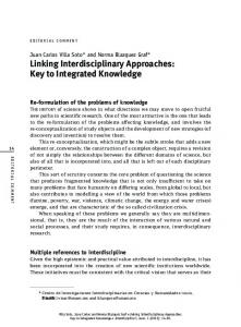 Linking Interdisciplinary Approaches: Key to ... - Revistas UNAM