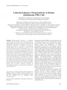 Lobarstin Enhances Chemosensitivity in Human ... - Semantic Scholar
