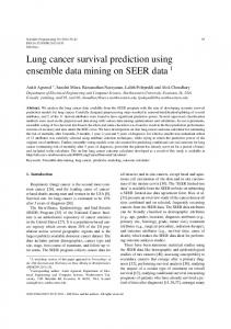 Lung cancer survival prediction using ensemble data mining ... - Hindawi