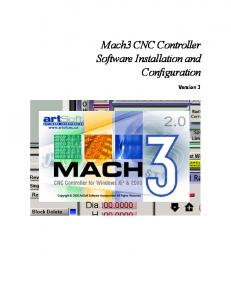 Mach3 CNC Controller Software Installation and Configuration