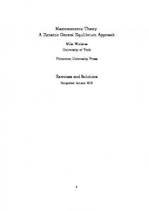 Macroeconomic Theory: A Dynamic General Equilibrium Approach ...