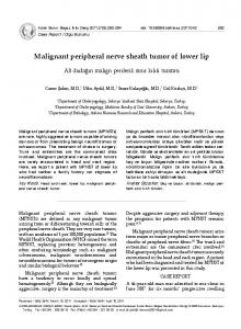 Malignant peripheral nerve sheath tumor of lower lip - Semantic Scholar