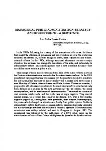 managerial public administration: strategy and structure ... - CiteSeerX