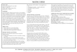 MATH CURSE - Scholastic