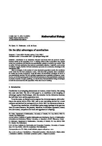 Mathematical Biology - Springer Link