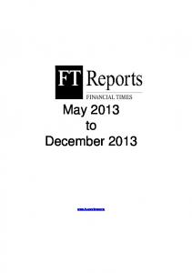 May 2013 to December 2013 - Financial Times
