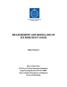 MEASUREMENT AND MODELLING OF ICE RINK HEAT LOADS