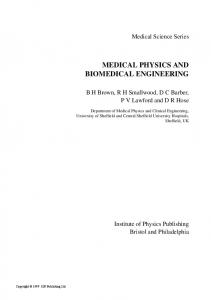 MEDICAL PHYSICS AND BIOMEDICAL ENGINEERING