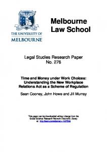 Melbourne Law School - SSRN papers