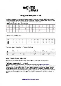 Memphis Scale - My Guitar Lessons