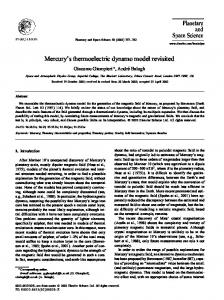 Mercury's thermoelectric dynamo model revisited