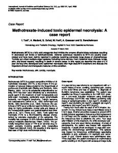 Methotrexate-induced toxic epidermal necrolysis - Academic Journals