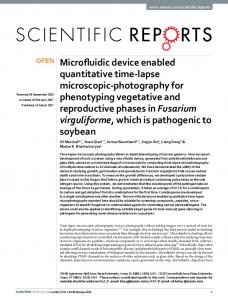 Microfluidic device enabled quantitative time-lapse ...