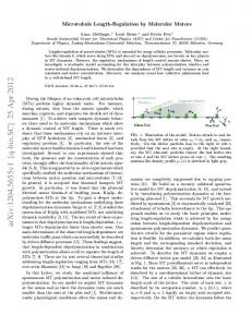 Microtubule Length-Regulation by Molecular Motors