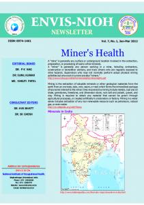 Miner Health - ENVIS NIOH