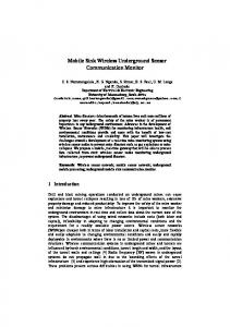 Mobile Sink Wireless Underground Sensor Communication ... - Core