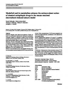 Modafinil and its metabolites enhance the ... - Springer Link