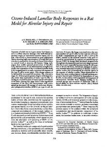 Modelfor Alveolar Injury and Repair - Europe PMC