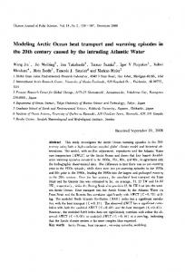 Modeling Arctic Ocean heat transport and warming episodes in the