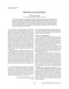 Modeling visual attention - Springer Link