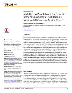Modelling and Simulation of the Dynamics of the