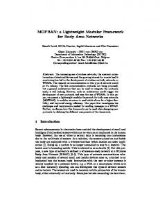 MOFBAN: a Lightweight Modular Framework for ... - Semantic Scholar