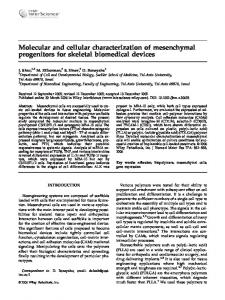 Molecular and cellular characterization of