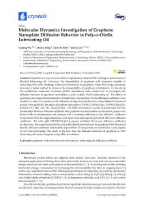 Molecular Dynamics Investigation of Graphene Nanoplate ... - MDPI